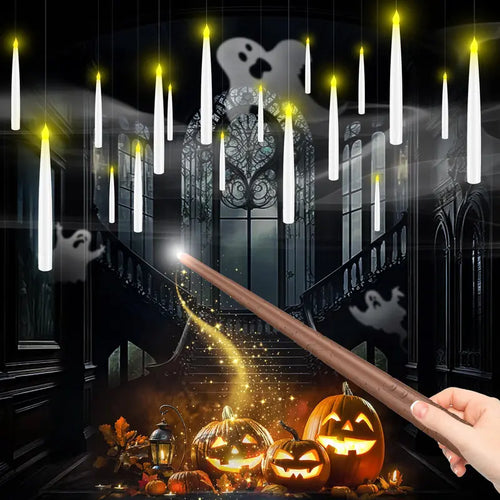 Flameless Floating Candles with Magic Wand Remote