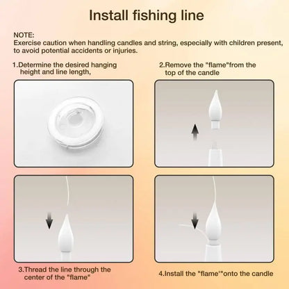 Flameless Floating Candles with Magic Wand Remote