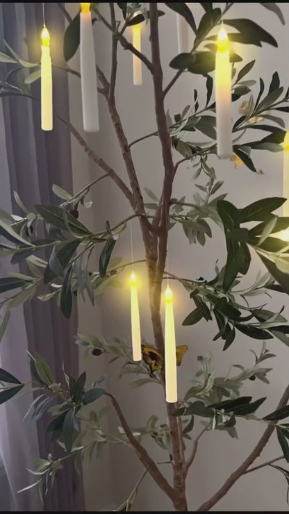 Flameless Floating Candles with Magic Wand Remote