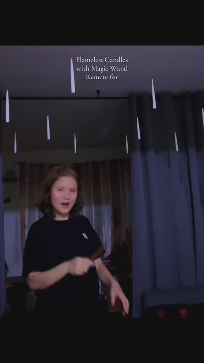 Flameless Floating Candles with Magic Wand Remote