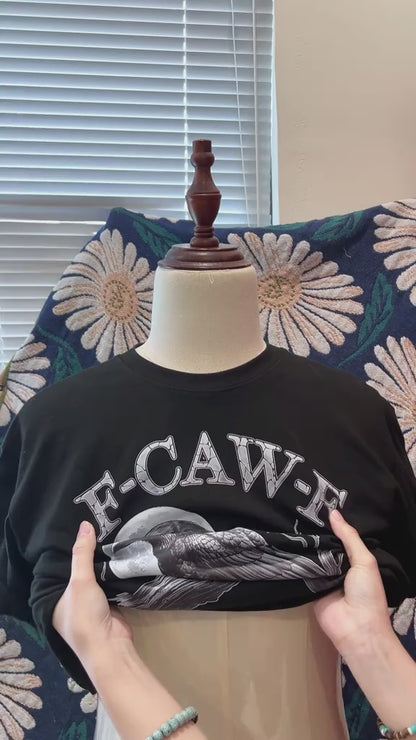 100% Cotton Black Crow F-CAW-F